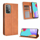 Flip Cover Samsung Galaxy A72 5G Vintage-Leder-Effekt Stilisiert