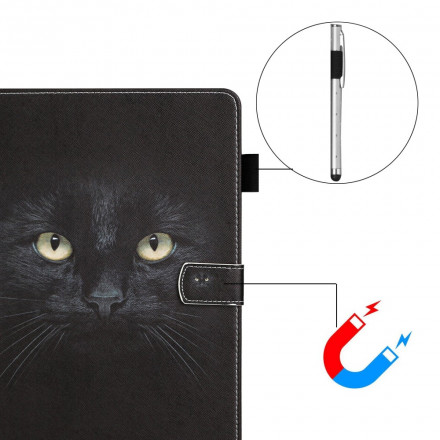 Samsung Galaxy Tab A7 (2020) Katzenaugen Hülle Schwarz