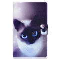 Hülle Samsung Galaxy Tab A7 (2020) Katze Blaue Augen