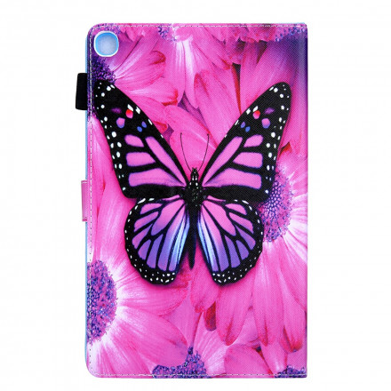 Hülle Samsung Galaxy Tab A7 (2020) Schmetterling Floral