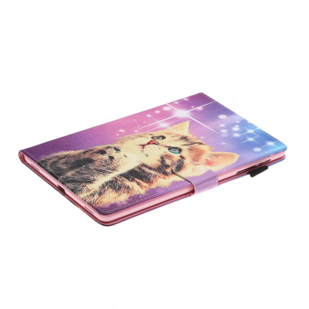 Samsung Galaxy Tab A7 (2020) Hülle Aufmerksames Kätzchen