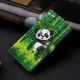 Hülle Samsung Galaxy A32 5G Light Spot Panda und Bambus