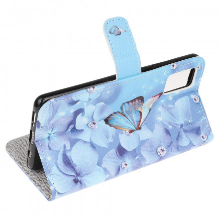 Samsung Galaxy A32 5G Diamond Butterflies Strap Tasche