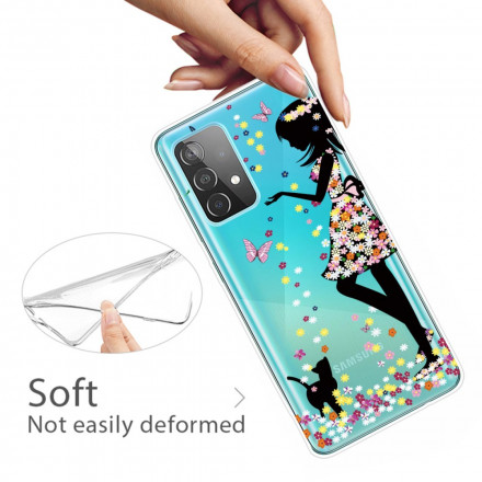 Samsung Galaxy A32 5G Cover Hübscher Blumenkopf