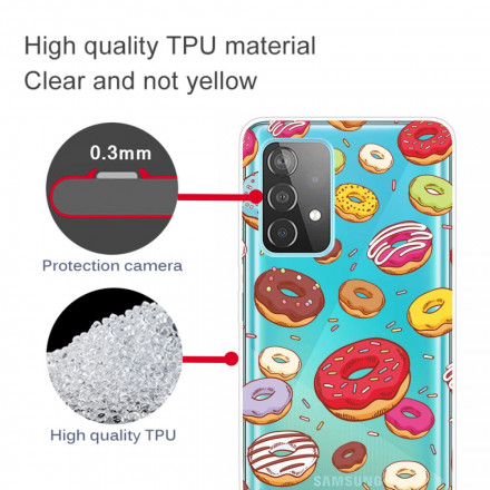 Hülle Samsung Galaxy A32 5G love Donuts