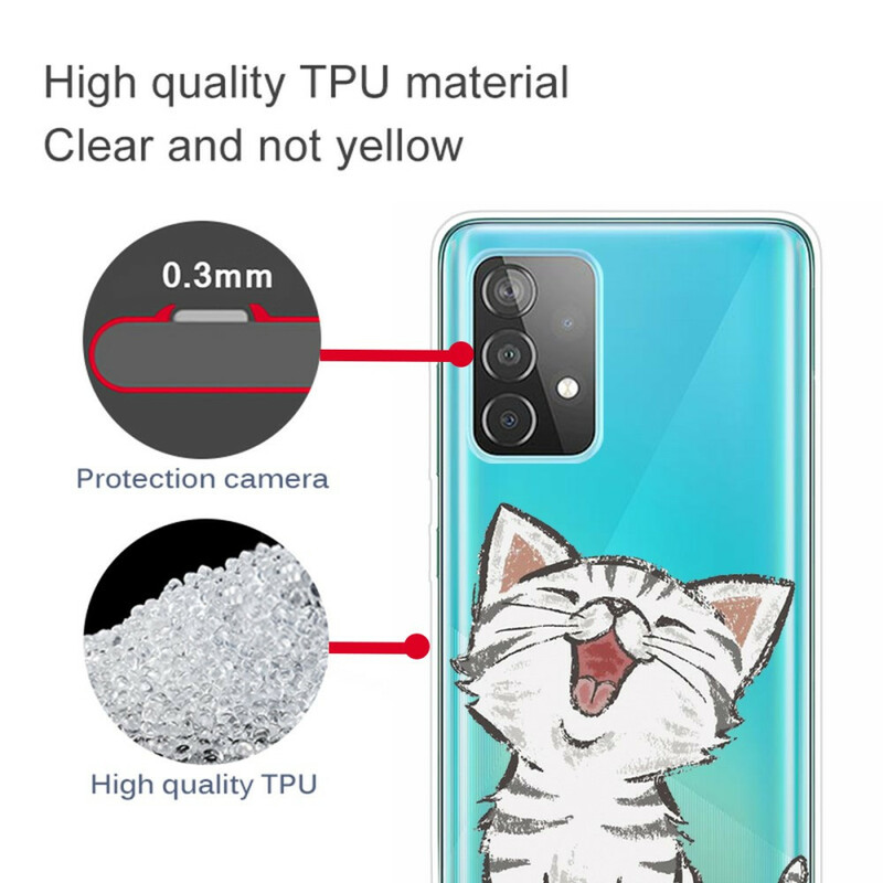 Samsung Galaxy A32 5G Cute Cat Cover