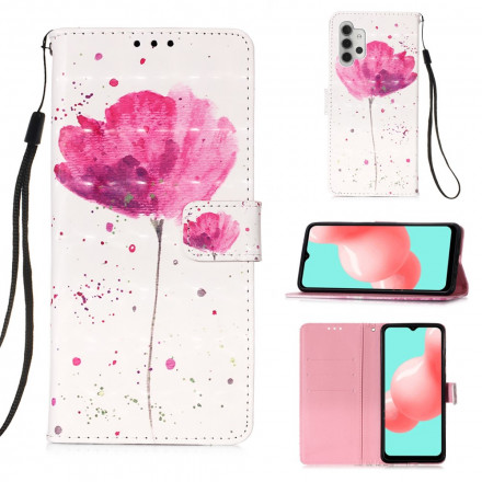 Samsung Galaxy A32 5G Mohnblume Aquarell Tasche