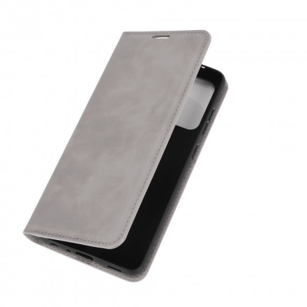 Flip Cover Samsung Galaxy A52 5G Softleder-Effekt