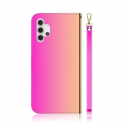 Hülle Samsung Galaxy A32 5G Kunstleder Cover Spiegel