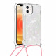 iPhone 12 Mini Cover Glitter und Kordel
