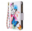 iPhone 11 Tasche mit Reißverschluss Schmetterlinge