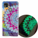 Xiaomi Redmi 9C Mandala Cover Farbig Fluoreszierend