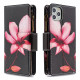 iPhone 11 Pro Max Tasche mit Reißverschluss Blume