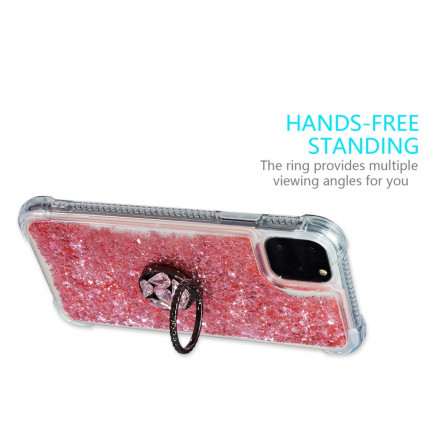 iPhone 11 Pro Max Glitter Cover mit Ringhalter