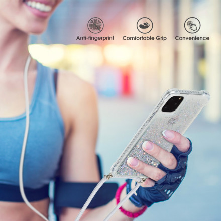 iPhone 11 Pro Max Cover Glitter und Kordel