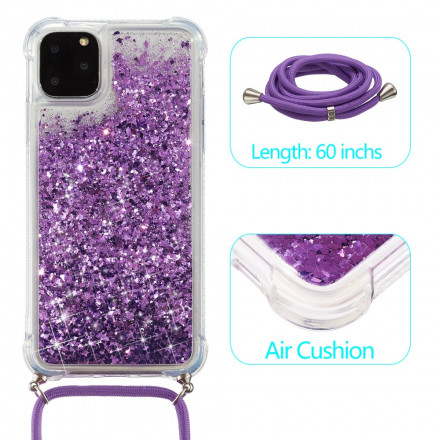 iPhone 11 Pro Max Cover Glitter und Kordel