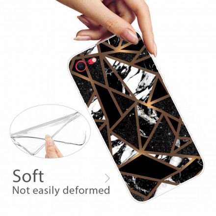 iPhone SE 2 / 8 / 7 Cover Marmor Geometrisch