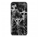 iPhone XR Cover Giraffen mit Brille
