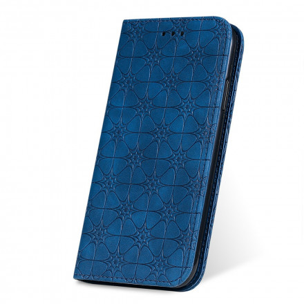 Flip Cover iPhone XR Barocke Blumen