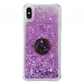 iPhone X / XS Glitter Cover mit Ringhalter