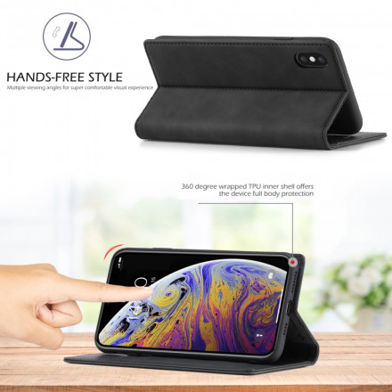 Flip Cover iPhone XS Max LC.IMEEKE Lederoptik