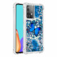 Samsung Galaxy A52 4G / A52 5G Cover Schmetterlinge Blau Glitzer