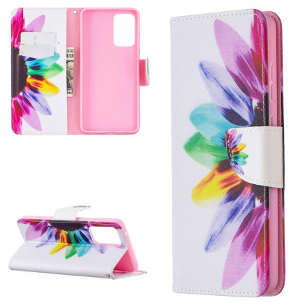 Hülle Samsung Galaxy A72 4G / A72 5G Blume Aquarell