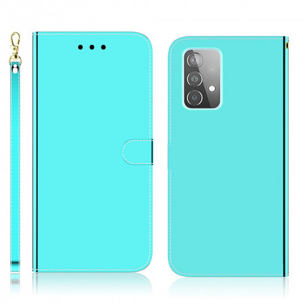 Hülle Samsung Galaxy A52 4G / A52 5G Kunstleder Cover Spiegel