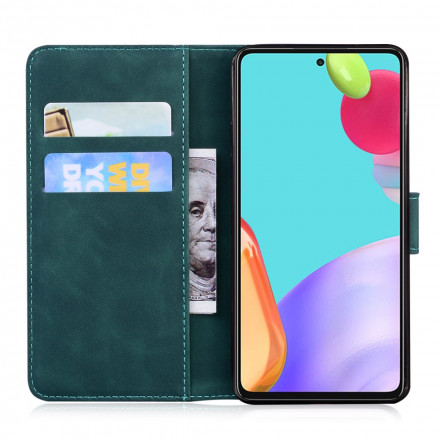 Hülle Samsung Galaxy A52 4G / A52 5G Style Vintage Leder Nähen