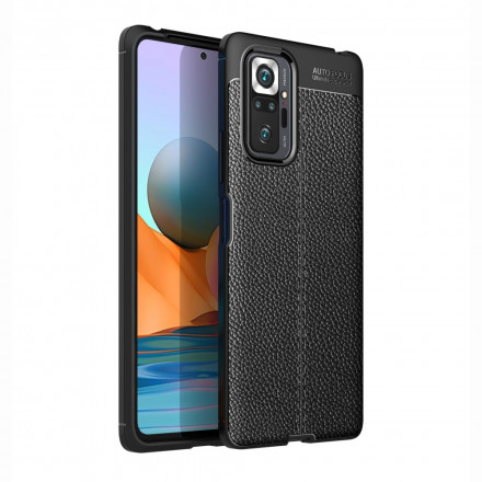 Xiaomi Redmi Note 10 Pro Cover Lederoptik Litschi Double Line