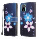 Xiaomi Redmi Note 10 / Note 10S Tasche Mondblumen mit Riemen