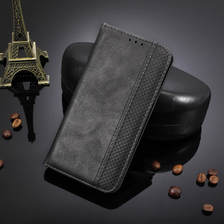 Flip Cover Samsung Galaxy A42 5G Vintage-Leder-Effekt Stilisiert Flip Cover Samsung Galaxy A42 5G Vintage-Leder-Effekt Stilisiert