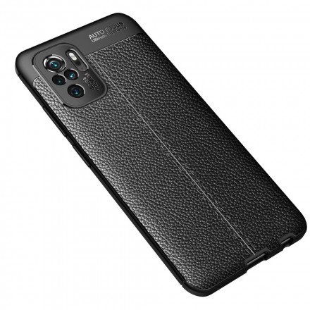 Xiaomi Redmi Note 10 / Note 10s Cover Litschi-Leder-Effekt Double Line