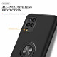 Samsung Galaxy A12 Hülle Drehbarer Ring Premium