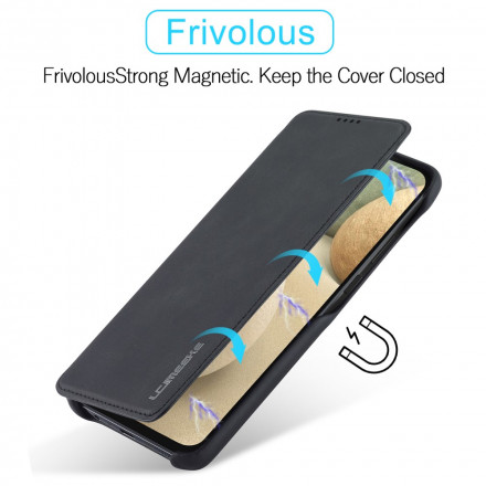 Flip Cover Samsung Galaxy A12 LC.IMEEKE Lederoptik