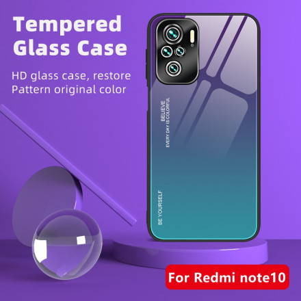 Xiaomi Redmi Note 10 / Note 10s Hülle aus gehärtetem Glas Be Yourself