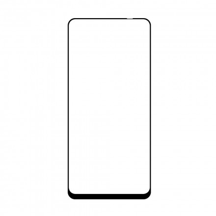 Xiaomi Redmi Note 10 / Note 10s Displayschutz aus gehärtetem Glas mit schwarzen Konturen