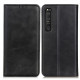 Flip Cover Sony Xperia 1 III Schlitzleder Eleganz