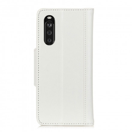 Sony Xperia 10 III Kunstleder Tasche Elegante Verschluss