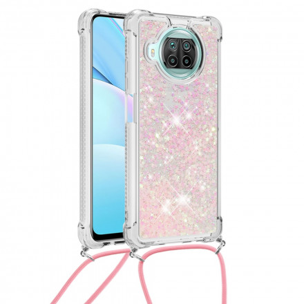 Xiaomi Mi 10T Lite 5G / Redmi Note 9 Pro 5G Glitter Cover mit Kordel