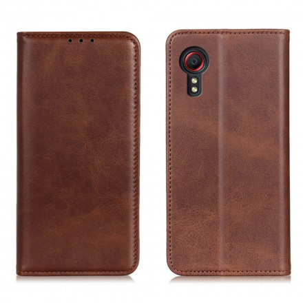 Flip Cover Samsung Galaxy XCover 5 Schlitzleder Flip Cover Samsung Galaxy XCover 5 Schlitzleder
