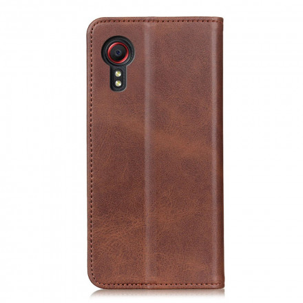 Flip Cover Samsung Galaxy XCover 5 Schlitzleder Flip Cover Samsung Galaxy XCover 5 Schlitzleder