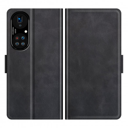 Huawei P50 Pro Style Leder Design Hülle