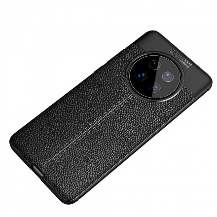 Huawei Mate 40 Pro Cover Lederoptik Litschi Double Line