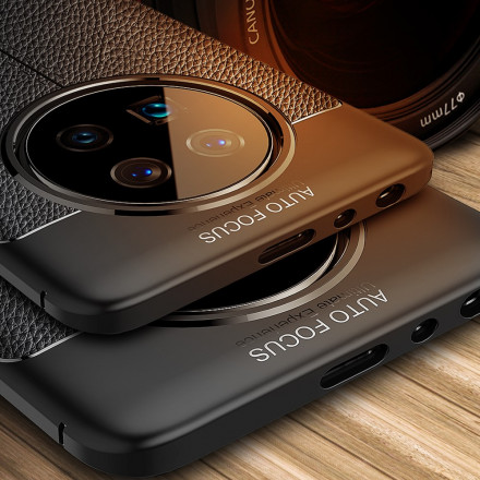 Huawei Mate 40 Pro Cover Lederoptik Litschi Double Line