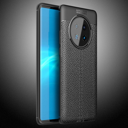 Huawei Mate 40 Pro Cover Lederoptik Litschi Double Line