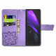 Samsung Galaxy Z Fold2 Schmetterling Design Tasche mit Riemen