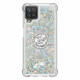 Samsung Galaxy A12 / M12 Glitter Cover mit Ringhalter