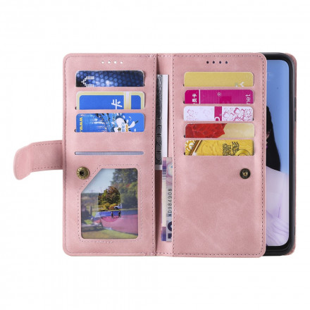 Tasche Samsung Galaxy A12 / M12 Verstärkte Konturen Reißverschlusstasche Tasche Samsung Galaxy A12 / M12 Verstärkte Konturen Reißverschlusstasche