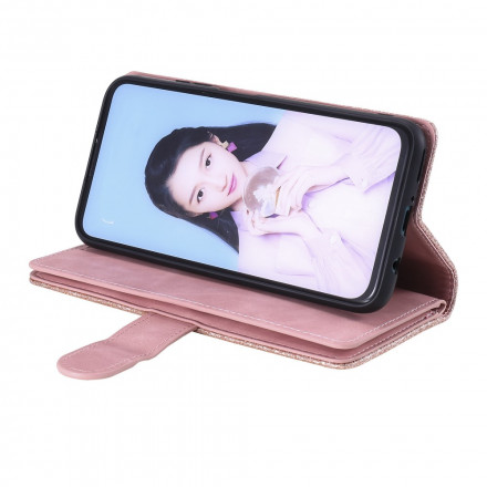 Tasche Samsung Galaxy A12 / M12 Verstärkte Konturen Reißverschlusstasche Tasche Samsung Galaxy A12 / M12 Verstärkte Konturen Reißverschlusstasche